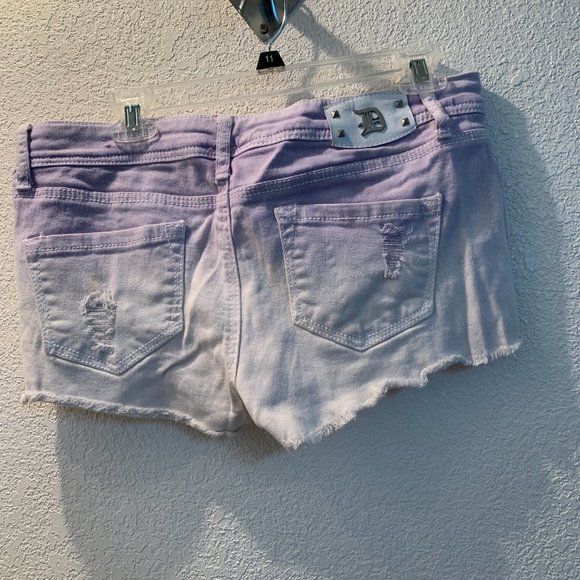 2 pairs of short shorts size 11 by Dollhouse and H2J good condition pre owned - Picture 3 of 15